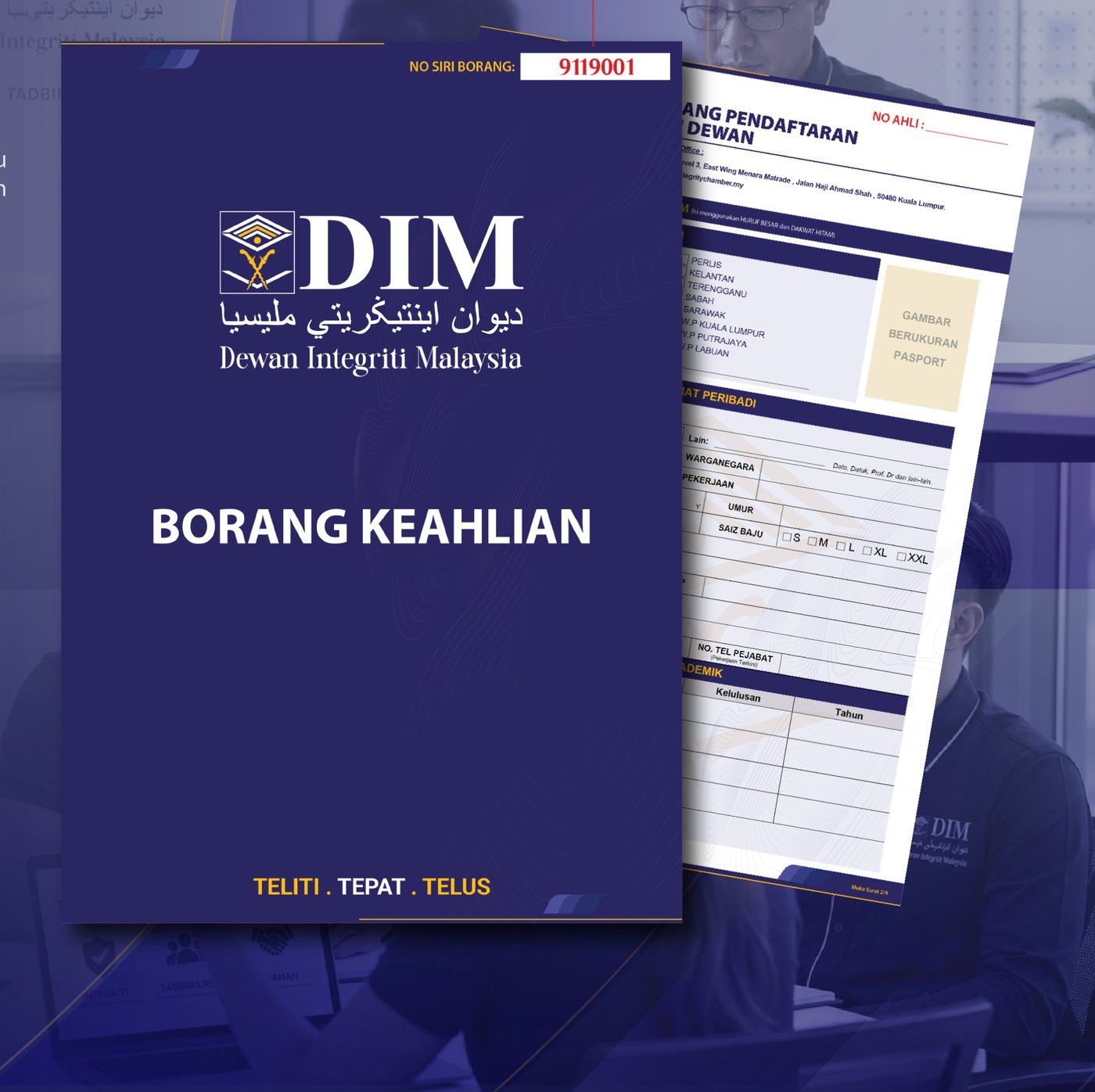 Borang Keahlian — Dewan Integriti Malaysia